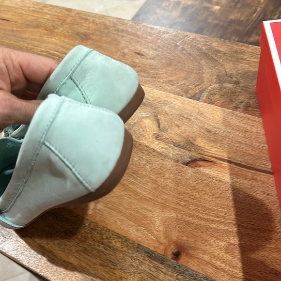 Coach Felisha Nubuck Chalk Flat Loafer Mint 10 - Picture 8 of 8